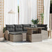 Set de canapele pentru grădină 7 pcs Gri Rattan poli - WALTI WALTI