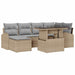 Set de canapele pentru grădină 7 pcs Bej Rattan poli - WALTI WALTI