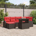 Set de canapele pentru grădină 7 pcs Maro Rattan poli - WALTI WALTI