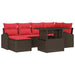 Set de canapele pentru grădină 7 pcs Maro Rattan poli - WALTI WALTI