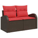 Set de canapele pentru grădină 7 pcs Maro Rattan poli - WALTI WALTI