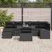 Set de canapele pentru grădină 8 pcs Negru Rattan poli - WALTI WALTI