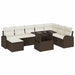 Set de canapele pentru grădină 9 pcs Maro Rattan poli - WALTI WALTI
