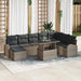 Set de canapele pentru grădină 9 pcs Gri Rattan poli - WALTI WALTI