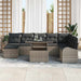 Set de canapele pentru grădină 9 pcs Gri Rattan poli - WALTI WALTI