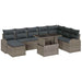 Set de canapele pentru grădină 9 pcs Gri Rattan poli - WALTI WALTI