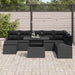 Set de canapele pentru grădină 9 pcs Negru Rattan poli - WALTI WALTI