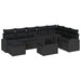 Set de canapele pentru grădină 9 pcs Negru Rattan poli - WALTI WALTI