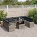 Set de canapele pentru grădină 10 pcs Gri Rattan poli - WALTI WALTI