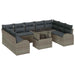 Set de canapele pentru grădină 10 pcs Gri Rattan poli - WALTI WALTI