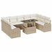 Set de canapele pentru grădină 10 pcs Bej Rattan poli - WALTI WALTI