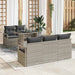 Set de canapele pentru grădină 6 pcs Gri deschis Rattan poli - WALTI WALTI