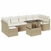 Set de canapele pentru grădină 8 pcs Bej Rattan poli - WALTI WALTI