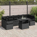 Set de canapele pentru grădină 8 pcs Negru Rattan poli - WALTI WALTI