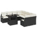 Set de canapele pentru grădină 9 pcs Negru Rattan poli - WALTI WALTI