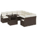 Set de canapele pentru grădină 9 pcs Maro Rattan poli - WALTI WALTI
