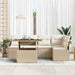 Set de canapele pentru grădină 6 pcs Bej Rattan poli - WALTI WALTI