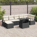 Set de canapele pentru grădină 8 pcs Negru Rattan poli - WALTI WALTI