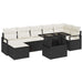 Set de canapele pentru grădină 8 pcs Negru Rattan poli - WALTI WALTI