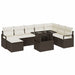 Set de canapele pentru grădină 9 pcs Maro Rattan poli - WALTI WALTI