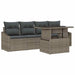 Set de canapele pentru grădină 5 pcs Gri Rattan poli - WALTI WALTI