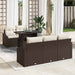 Set de canapele pentru grădină 6 pcs Maro Rattan poli - WALTI WALTI