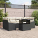 Set de canapele pentru grădină 7 pcs Negru Rattan poli - WALTI WALTI