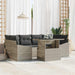 Set de canapele pentru grădină 7 pcs Gri deschis Rattan poli - WALTI WALTI