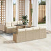 Set de canapele pentru grădină 8 pcs Bej Rattan poli - WALTI WALTI