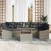 Set de canapele pentru grădină 8 pcs Gri deschis Rattan poli - WALTI WALTI