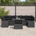 Set de canapele pentru grădină 8 pcs Negru Rattan poli - WALTI WALTI