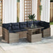 Set de canapele pentru grădină 8 pcs Gri Rattan poli - WALTI WALTI