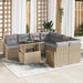 Set de canapele pentru grădină 9 pcs Bej Rattan poli - WALTI WALTI