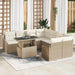 Set de canapele pentru grădină 9 pcs Bej Rattan poli - WALTI WALTI