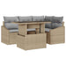 Set de canapele pentru grădină 5 pcs Beige și gri deschis - WALTI WALTI