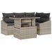 Set de canapele pentru grădină 5 pcs Bej Gri 100 x 55 x 73 cm - WALTI WALTI