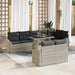 Set de canapele pentru grădină 9 pcs Gri Bej 100 x 55 x 73 cm - WALTI WALTI