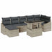 Set de canapele pentru grădină cu pernă 8 pcs Gri Bej - WALTI WALTI