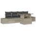 Set de canapele pentru grădină 5 pcs Bej Gri 100 x 55 x 73 cm - WALTI WALTI