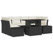 Set de canapele pentru grădină cu pernă 7 pcs Negru, Crem - WALTI WALTI