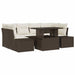Set de canapele pentru grădină cu pernă 7 pcs Maro, Crem - WALTI WALTI