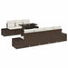 Set de canapele pentru grădină cu pernă 8 pcs Maro, Crem - WALTI WALTI