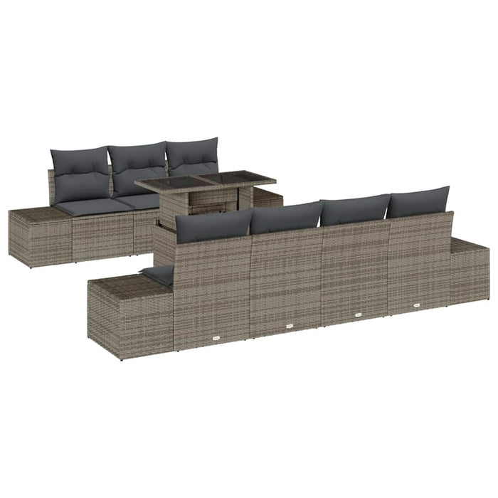 Set de canapele pentru grădină 8 pcs Gri 100 x 55 x 73 cm - WALTI WALTI