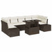 Set de canapele pentru grădină cu pernă 8 pcs Maro, Crem - WALTI WALTI