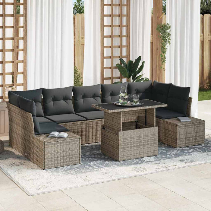 Set de canapele pentru grădină 8 pcs Gri 100 x 55 x 73 cm - WALTI WALTI