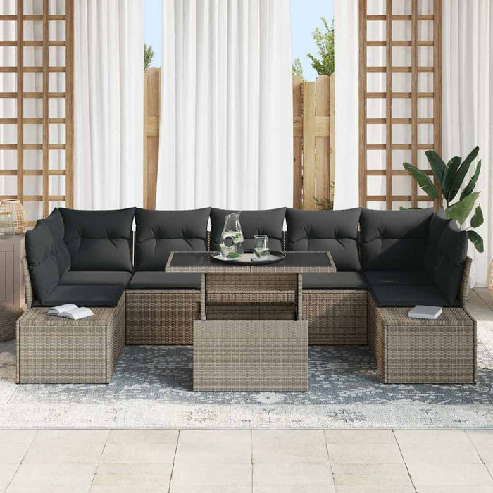 Set de canapele pentru grădină 8 pcs Gri 100 x 55 x 73 cm - WALTI WALTI