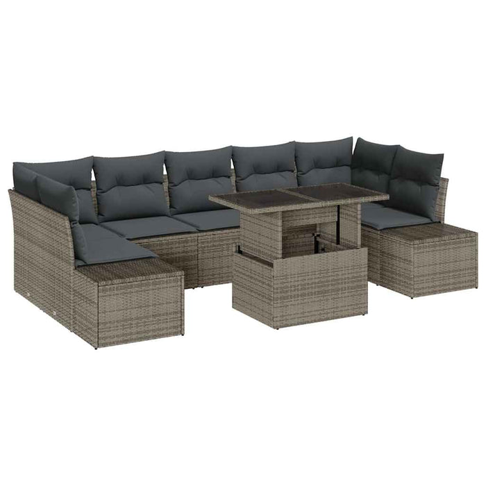 Set de canapele pentru grădină 8 pcs Gri 100 x 55 x 73 cm - WALTI WALTI