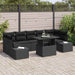 Set de canapele pentru grădină 8 pcs Negru 100 x 55 x 73 cm - WALTI WALTI