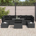 Set de canapele pentru grădină 8 pcs Negru 100 x 55 x 73 cm - WALTI WALTI