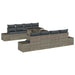 Set de canapele pentru grădină 7 pcs Gri 100 x 55 x 73 cm - WALTI WALTI